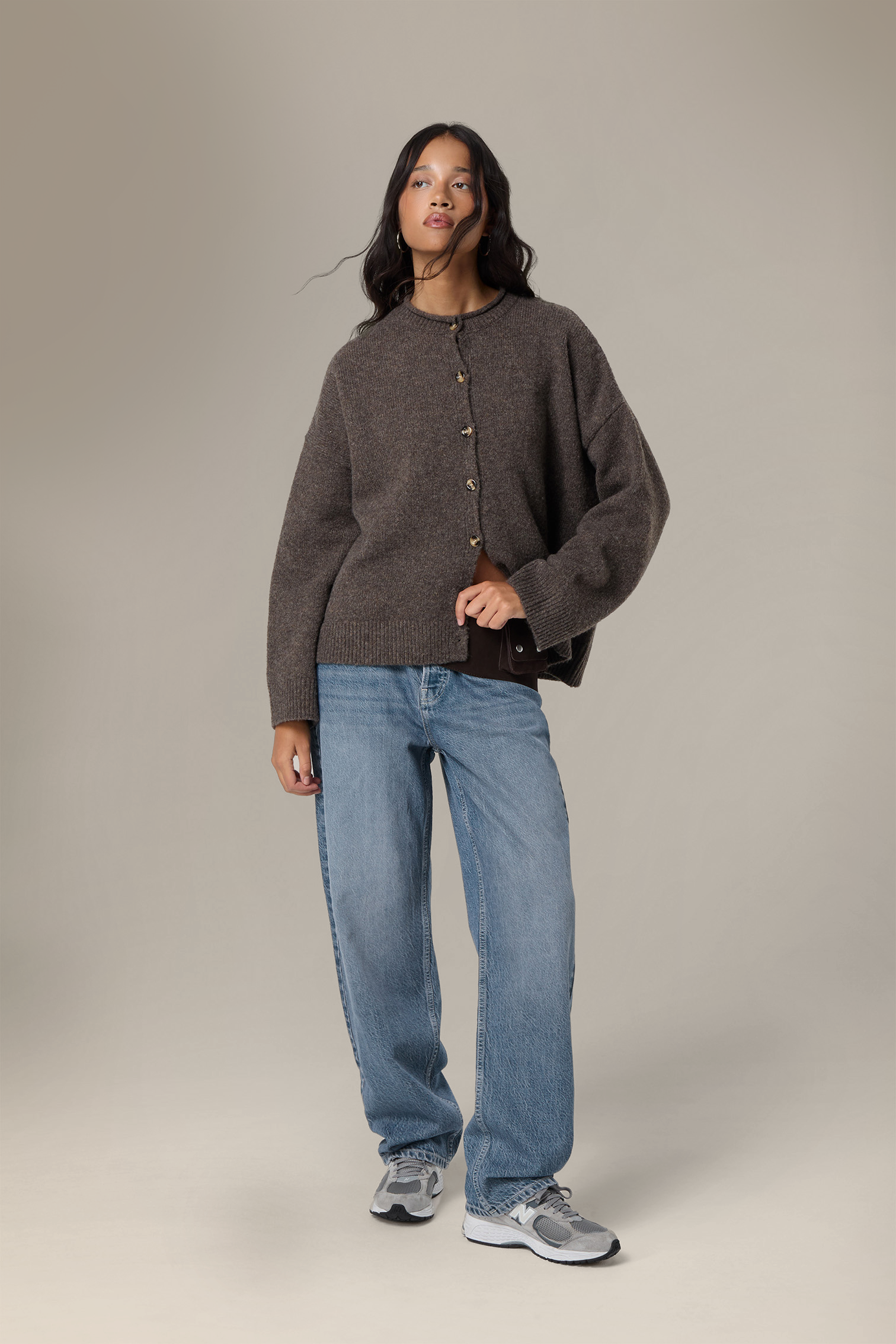 Jones Cardigan in Chocolate Brown